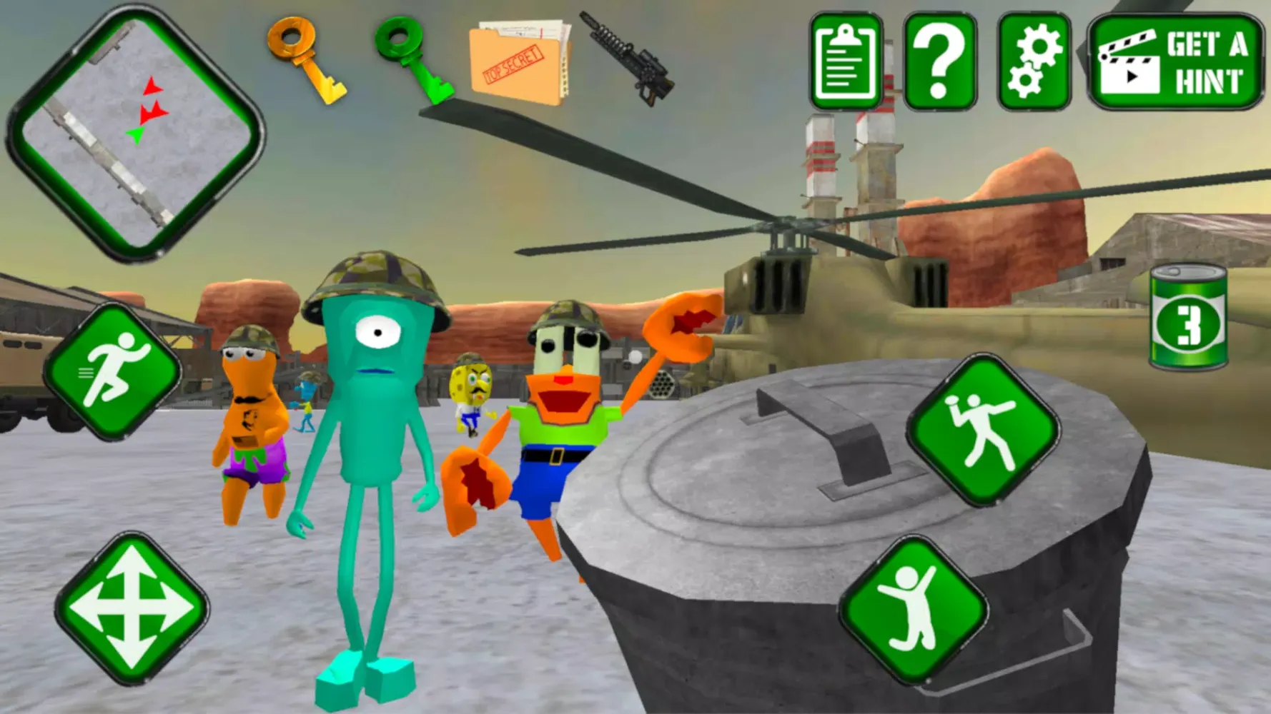 Sponge Area 51. Neighbor Alien Screenshots