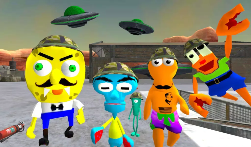 Sponge Area 51. Neighbor Alien Screenshots
