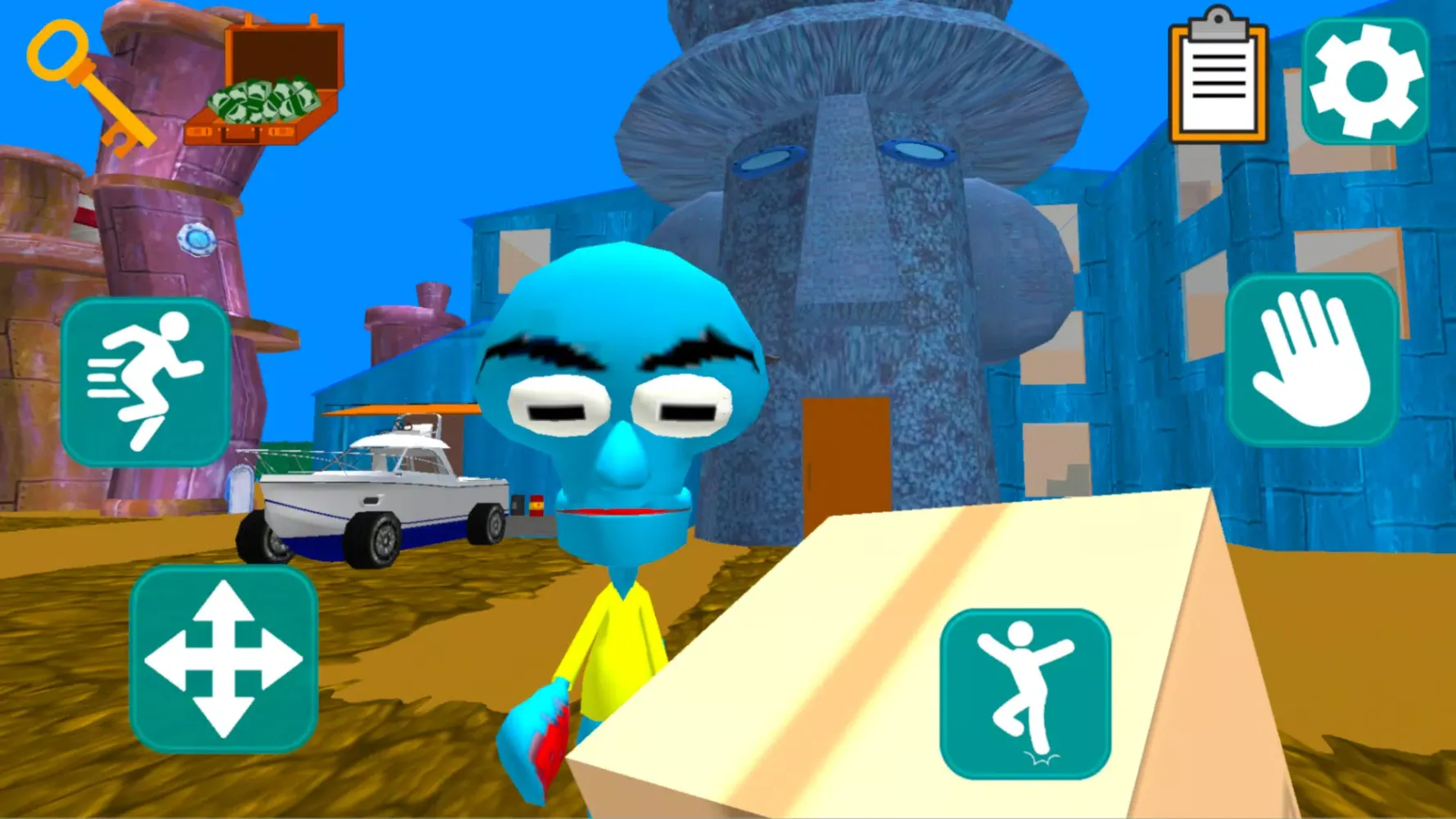 Squid Neighbor. Sponge Escape Screenshots