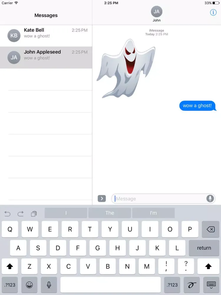 Spooky and Scary Stickers iPad 应用截图