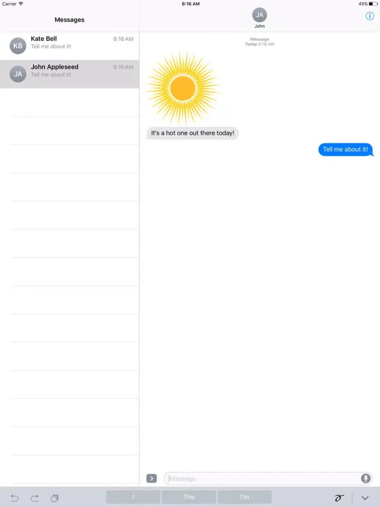 Sunshine Stickers iPad  স্ক্রিনশট
