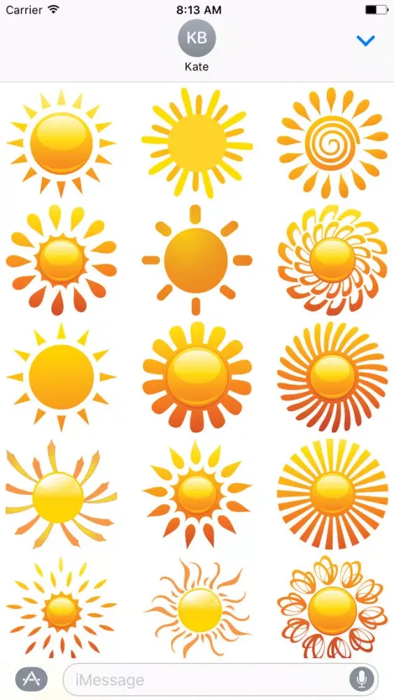 Sunshine Stickers স্ক্রিনশট