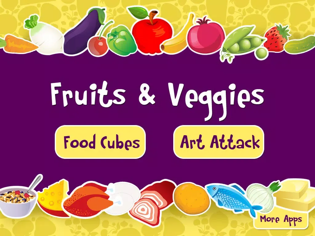 Captures d'écran de Fruits And Vegetables by Tinytapps iPad 