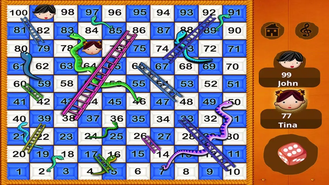 Snakes N Ladders By Tinytapps スクリーンショット