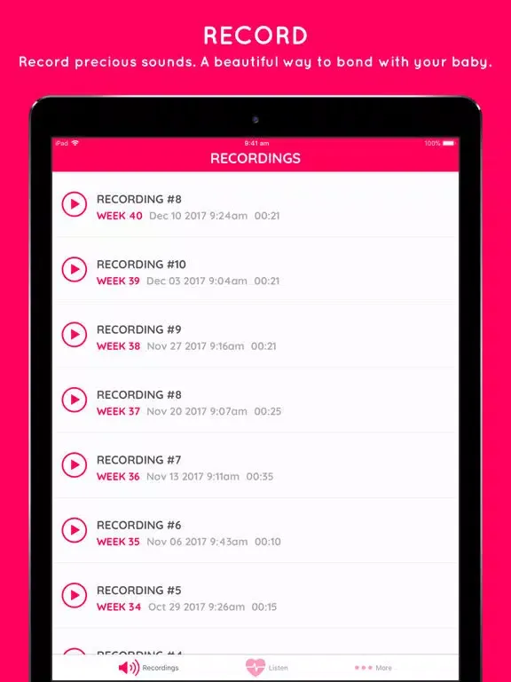Tiny Tickers – Baby Heartbeat iPad 应用截图
