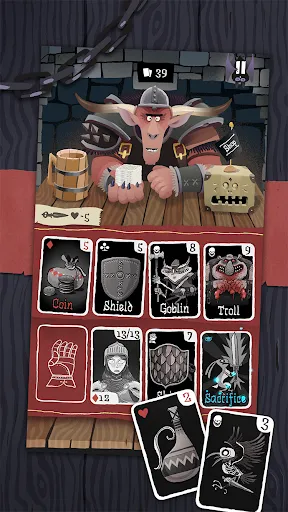 Capturas de tela do Card Crawl