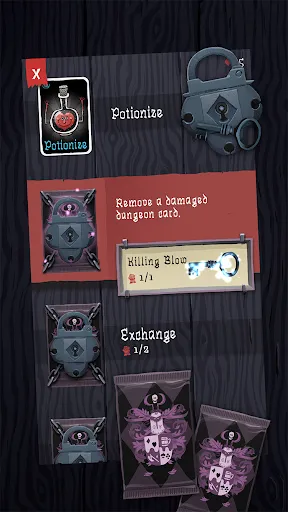 Capturas de tela do Card Crawl
