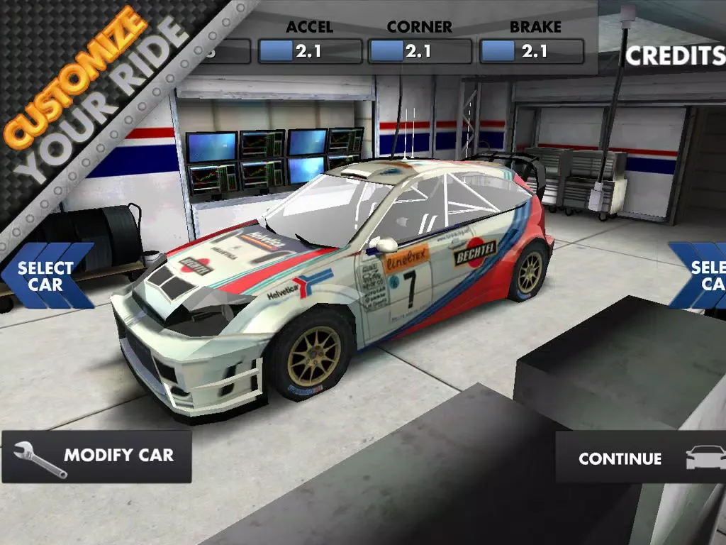 Capturas de tela do World Rally Racing iPad 
