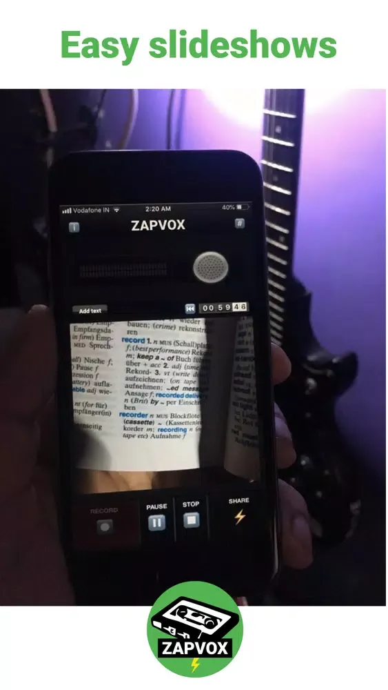 Zrzuty ekranu Zapvox Photo Communicator