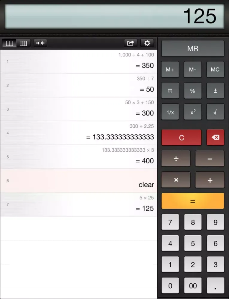تصاویر Equals Lite Calculator iPad 