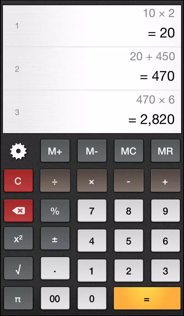 Ảnh chụp màn hình của Equals Lite Calculator