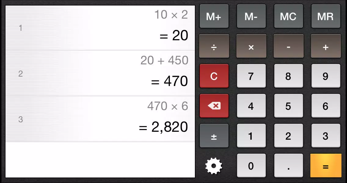 Ảnh chụp màn hình của Equals Lite Calculator