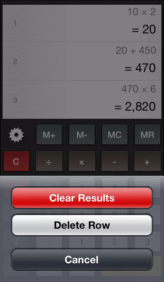 Ảnh chụp màn hình của Equals Lite Calculator