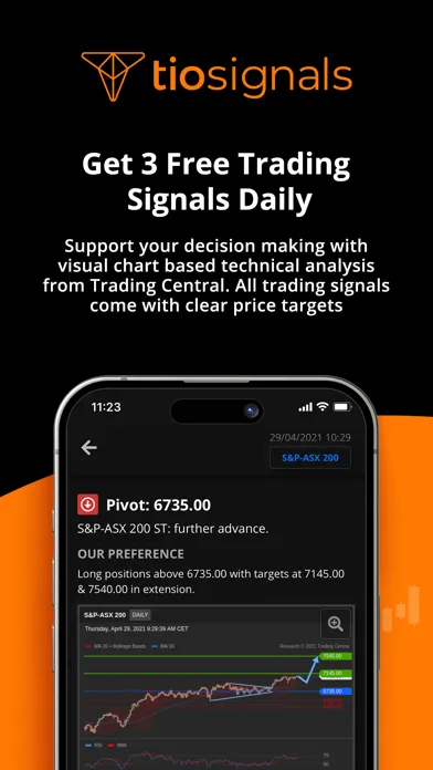 Ảnh chụp màn hình của TIOsignals: FX Trading Signals