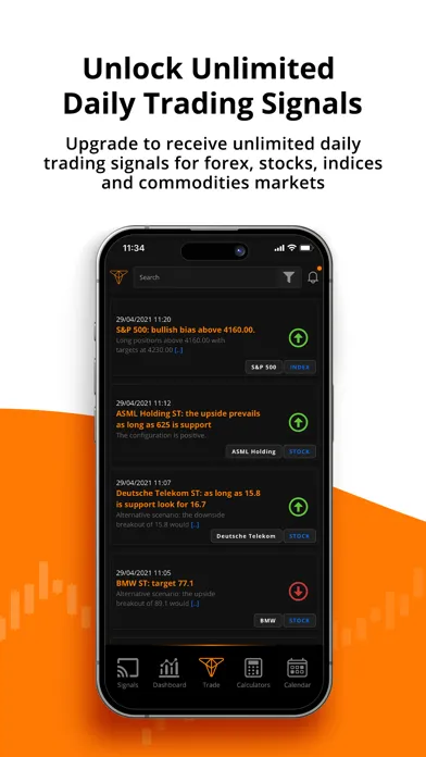 Ảnh chụp màn hình của TIOsignals: FX Trading Signals