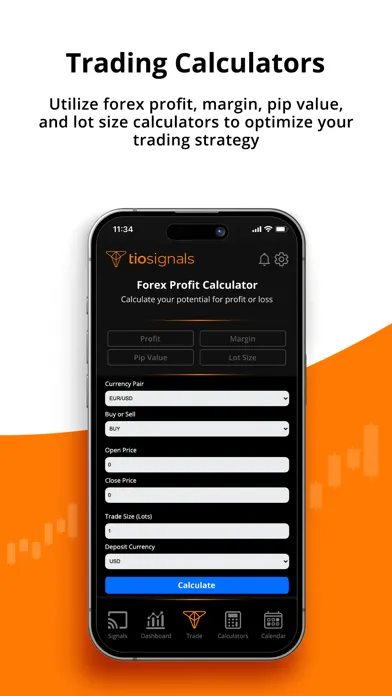 Ảnh chụp màn hình của TIOsignals: FX Trading Signals