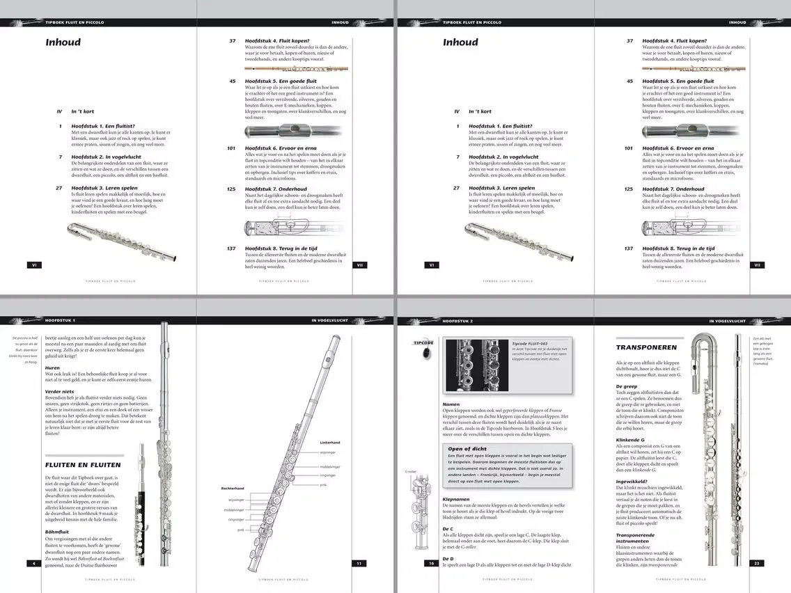 Screenshot di eTipboek Fluit en piccolo iPad 