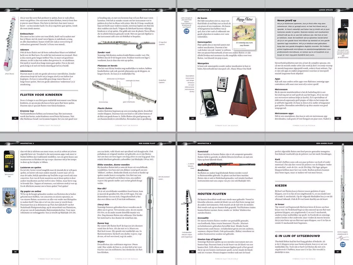 Screenshot di eTipboek Fluit en piccolo iPad 