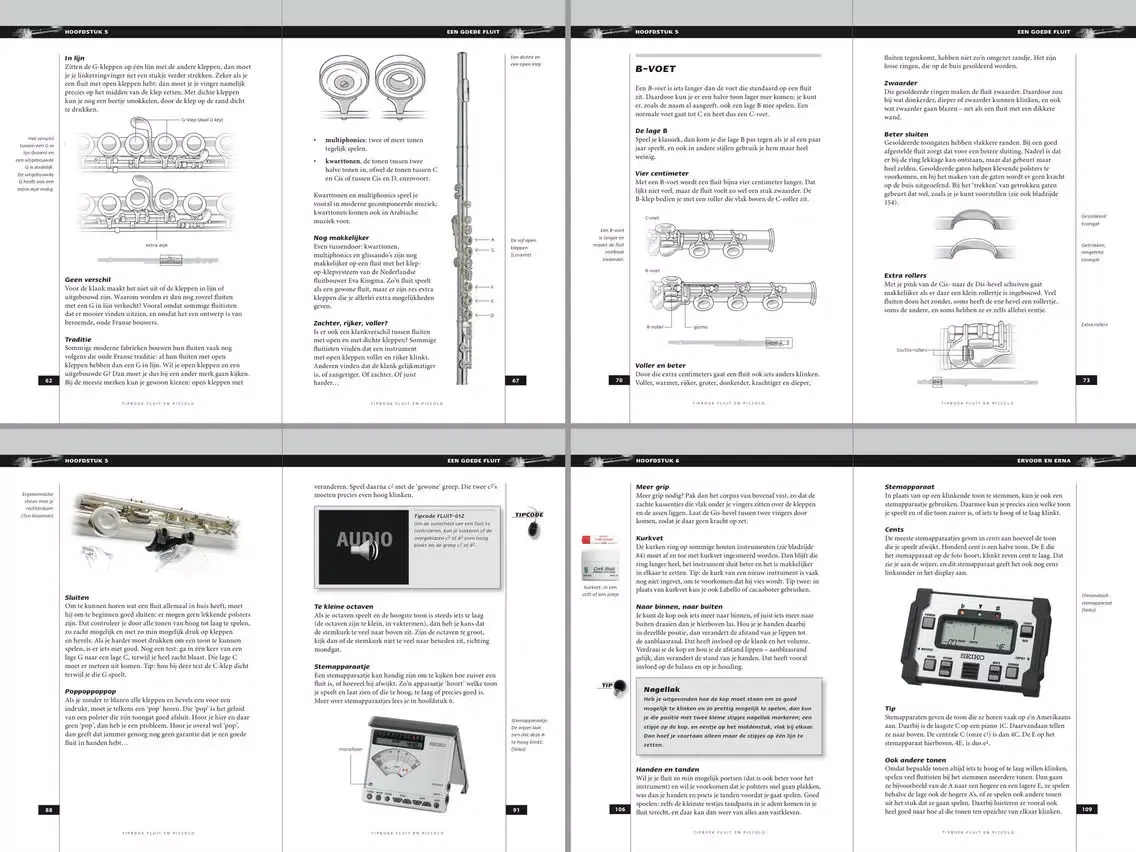 Screenshot di eTipboek Fluit en piccolo iPad 
