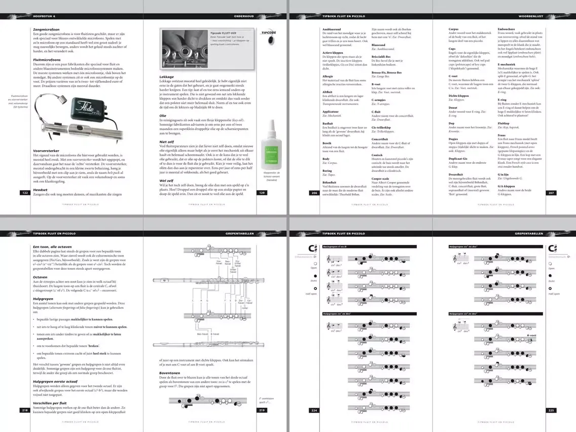 Screenshot di eTipboek Fluit en piccolo iPad 