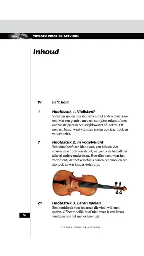 Zrzuty ekranu eTipboek Viool en altviool