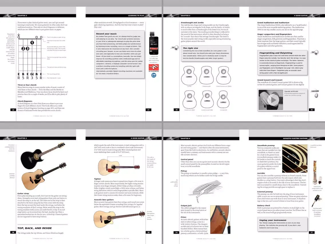 eTipbook Acoustic Guitar iPad  Screenshots