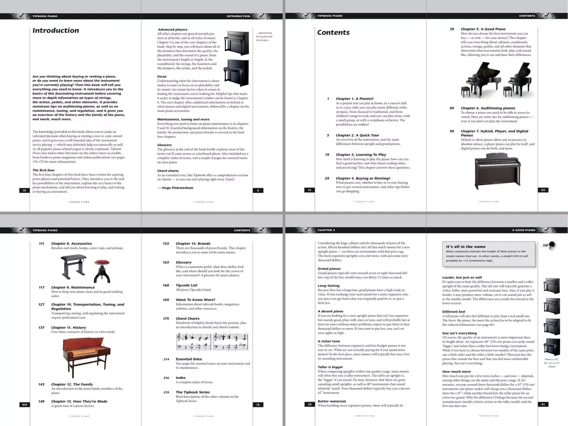 Tangkapan layar eTipbook Piano iPad 