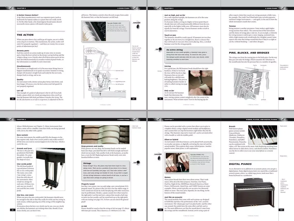 Tangkapan layar eTipbook Piano iPad 