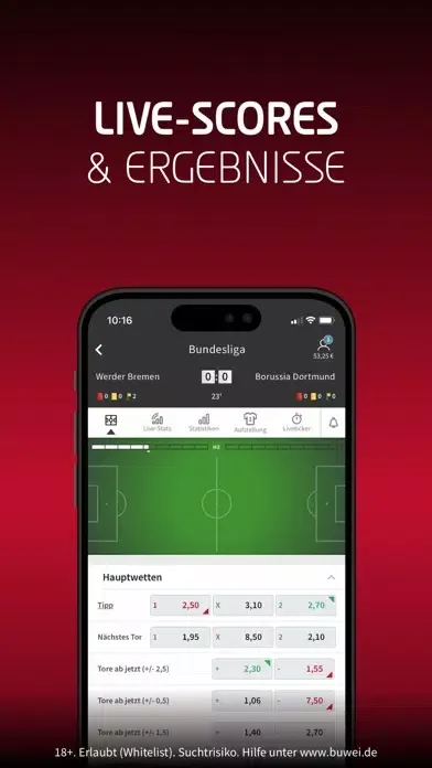 Ảnh chụp màn hình của Tipico – Sportwetten
