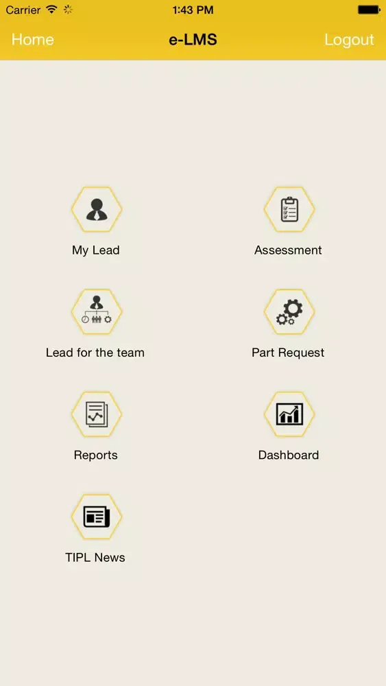 Ảnh chụp màn hình của E-LMS - TIPL Employee App