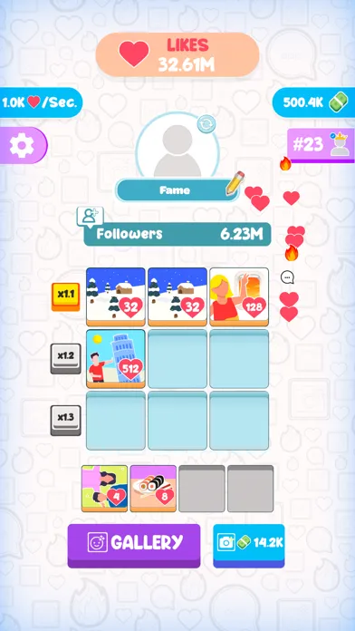 Fame Clicker Ekran Görüntüleri