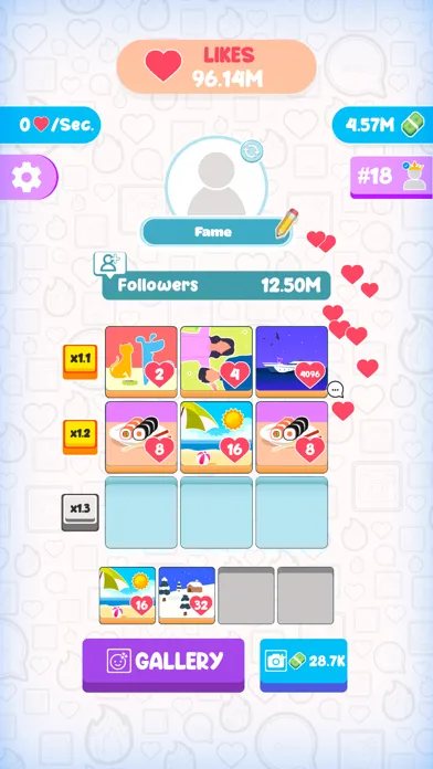 Fame Clicker Ekran Görüntüleri
