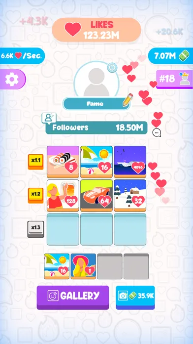 Fame Clicker Ekran Görüntüleri