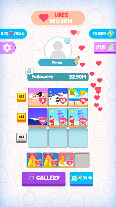 Fame Clicker Ekran Görüntüleri