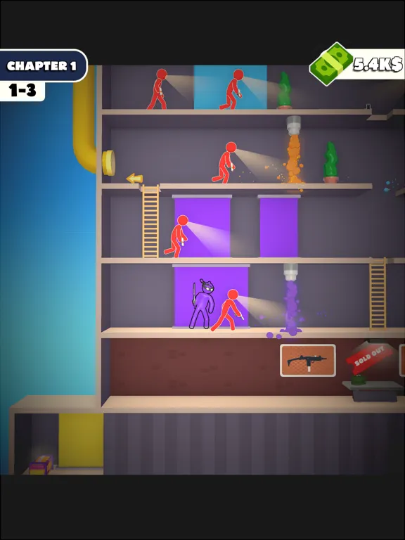 Sneaky Fight iPad  स्क्रीनशॉट