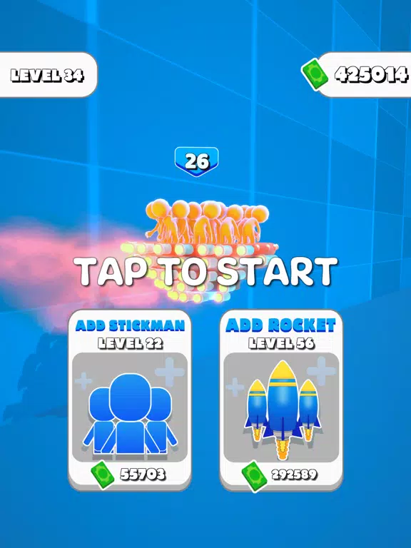 Tangkapan layar Stickman High Run iPad 