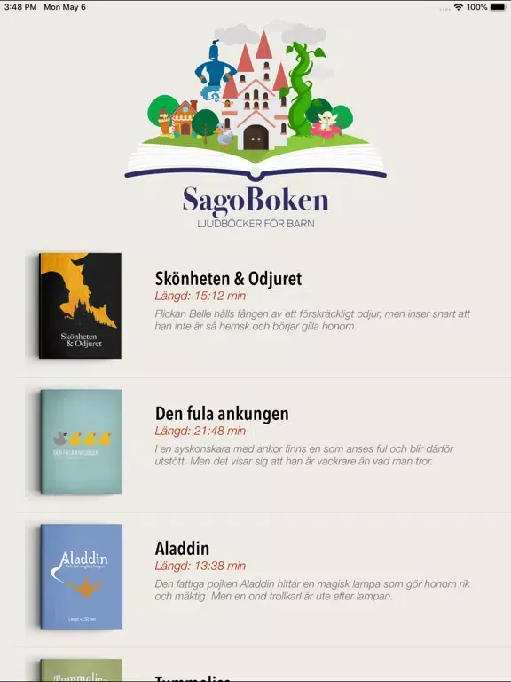 Screenshot di SagoBoken: Ljudböcker för Barn iPad 