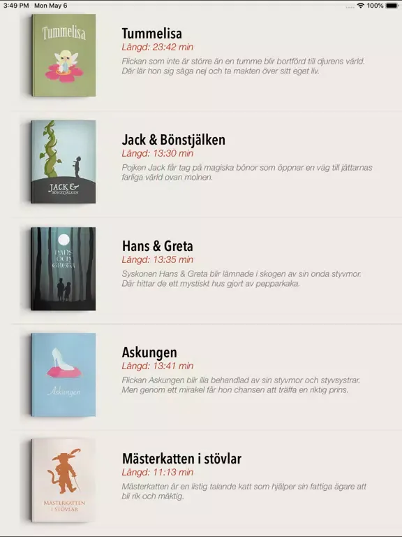 Screenshot di SagoBoken: Ljudböcker för Barn iPad 