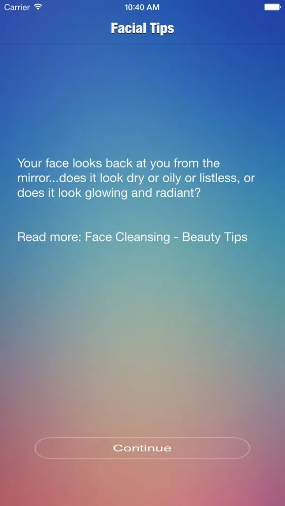 Facial Tips Ekran Görüntüleri