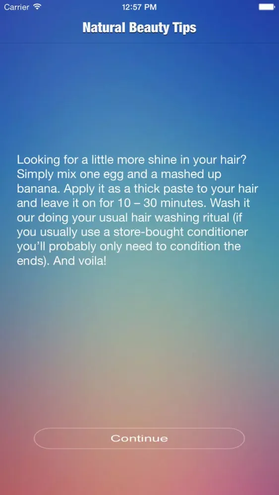 Free Natural Beauty Tips应用截图