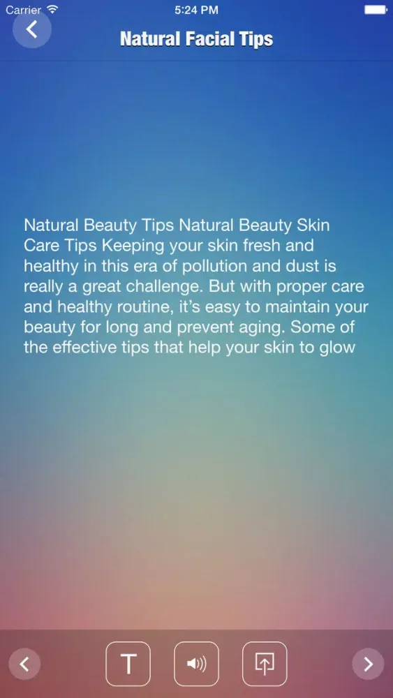Natural Facial Tips Screenshots