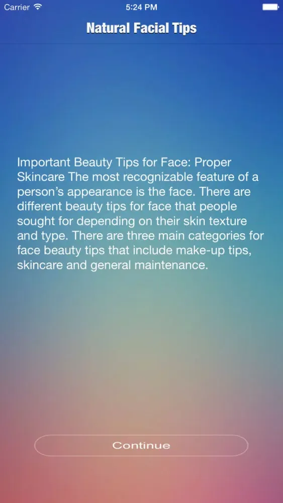 Natural Facial Tips Screenshots
