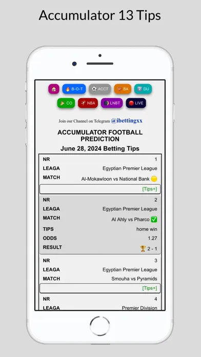 Tangkapan skrin Today Betting Tips - Bet Pro