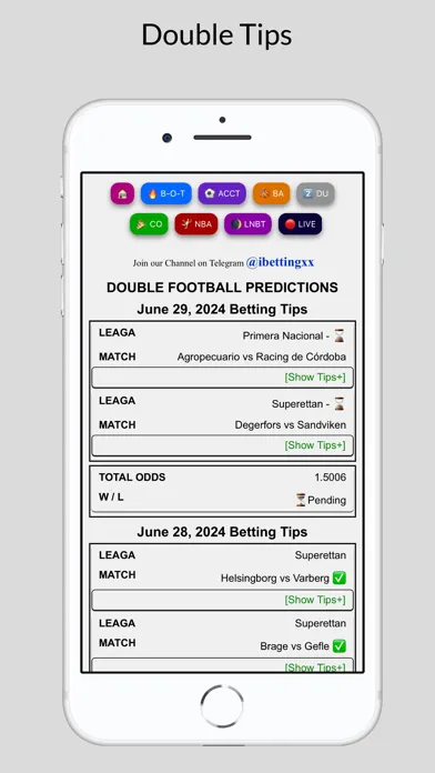 Tangkapan skrin Today Betting Tips - Bet Pro