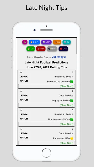 Tangkapan skrin Today Betting Tips - Bet Pro