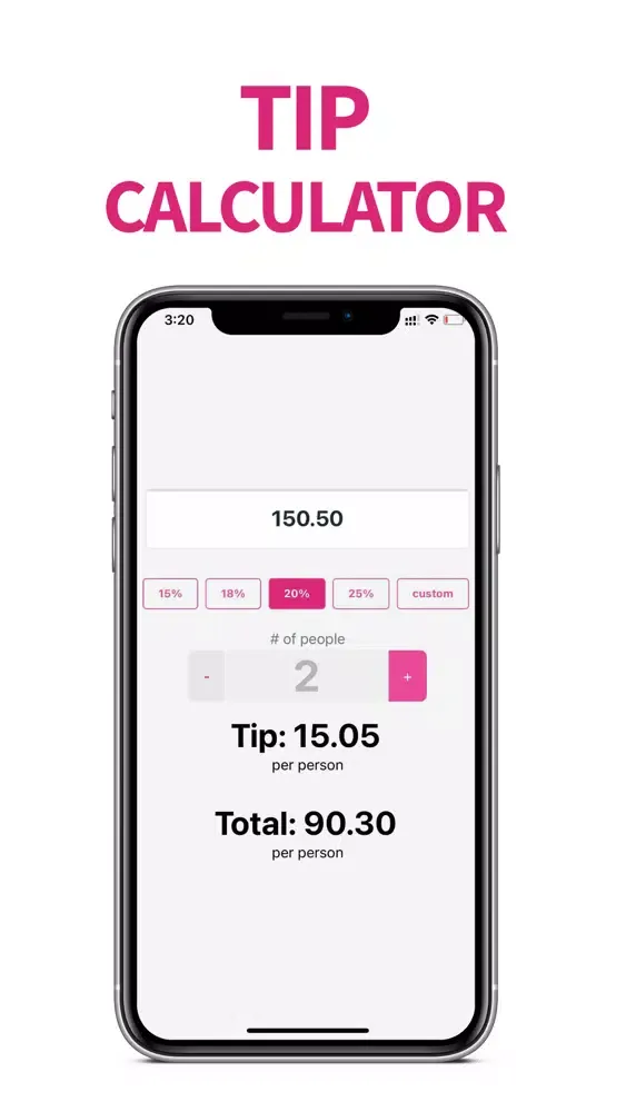 Скриншоты TipSplit: Tip Calculator