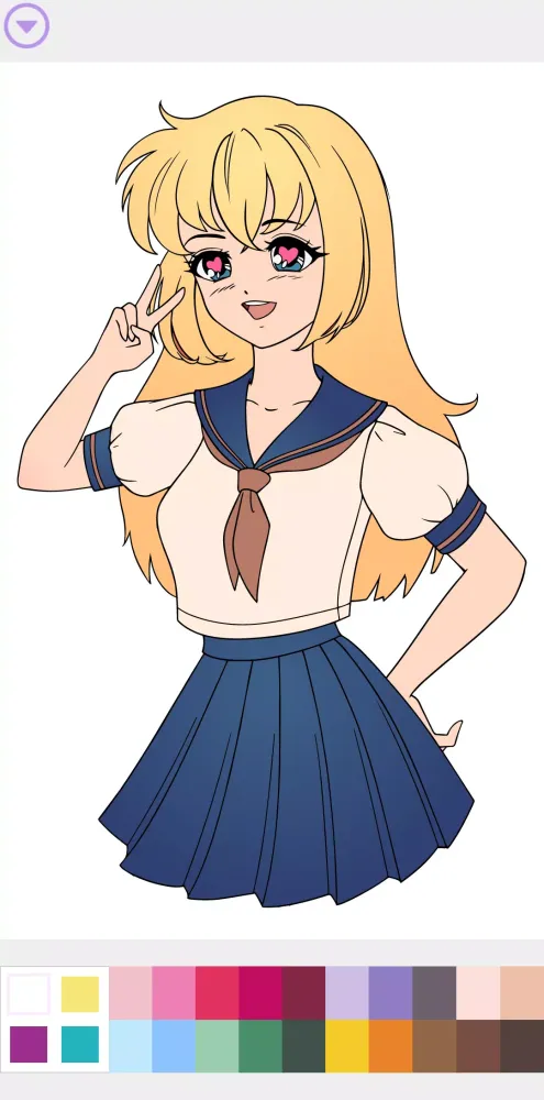 تصاویر Anime Coloring Book Manga Game