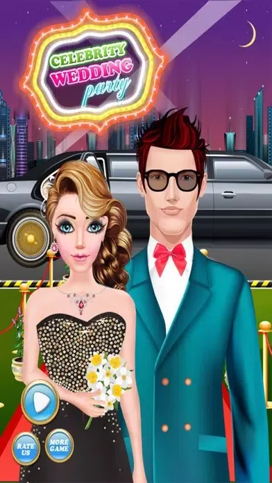 Celebrity Wedding Party Makeover & Dress up Salon Girls Game應用截圖