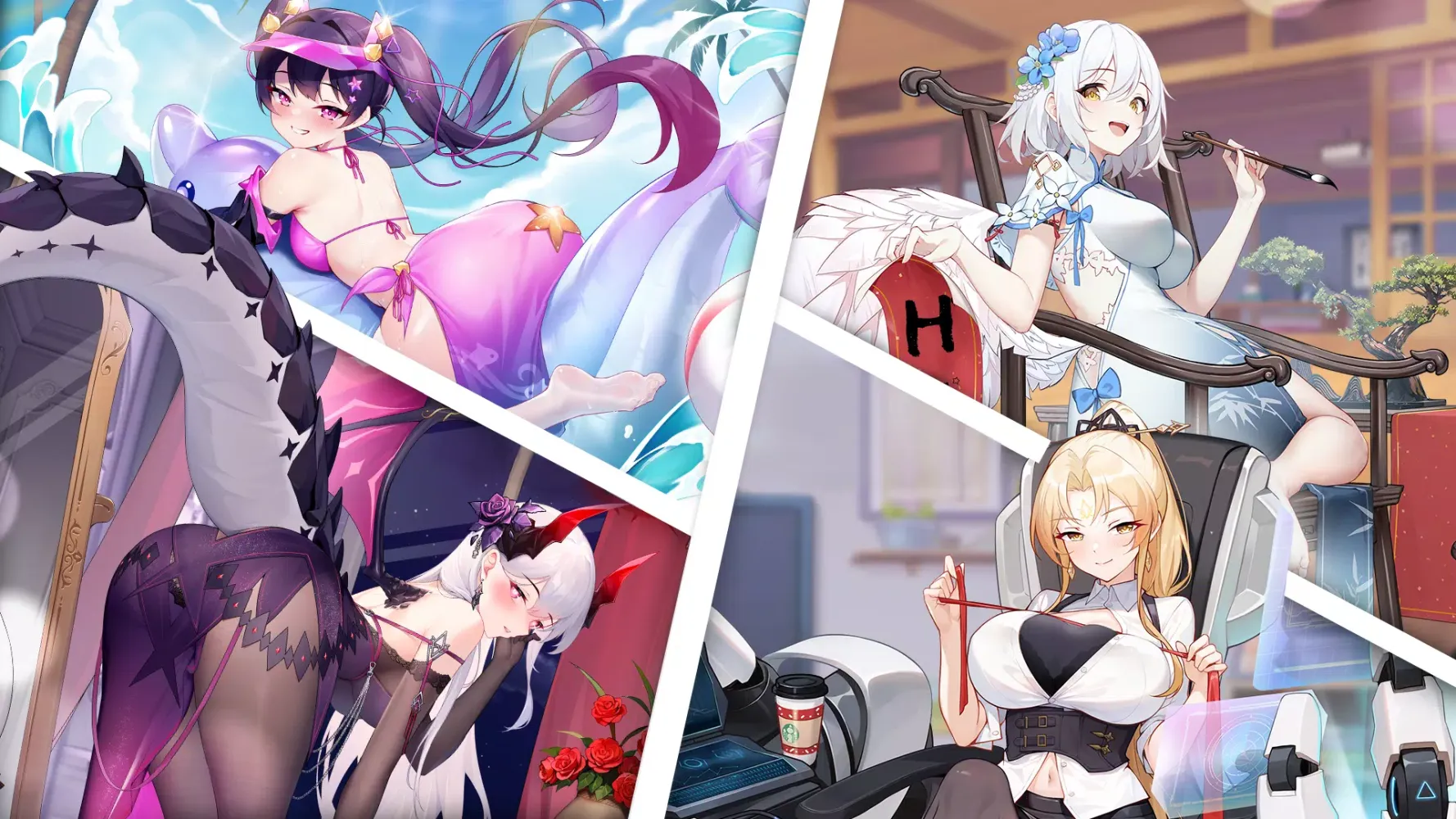 Tangkapan skrin Anime Girls