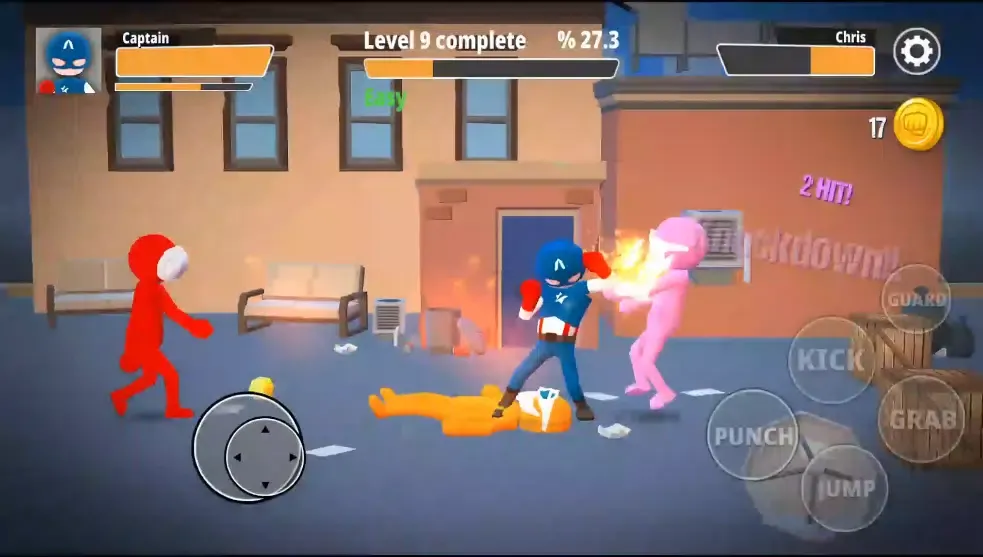 صور City fighter Stickman street gang fight